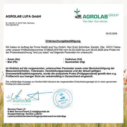 and you basic - 120 Kapseln - Vitamin B6, Zink, Mangan und Magnesium