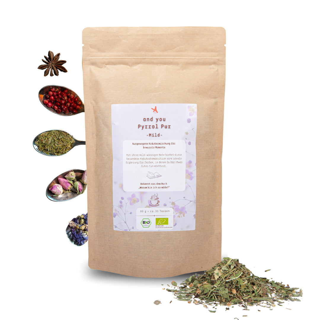 and you Pyrrol Pur -Mild- BIO Kräutertee 80 g