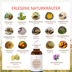 and you bitter forte - 16-Kräuter Bittermischung (50 & 100 ml) Ohne Alkohl. Kraftvolle Bittertropfen