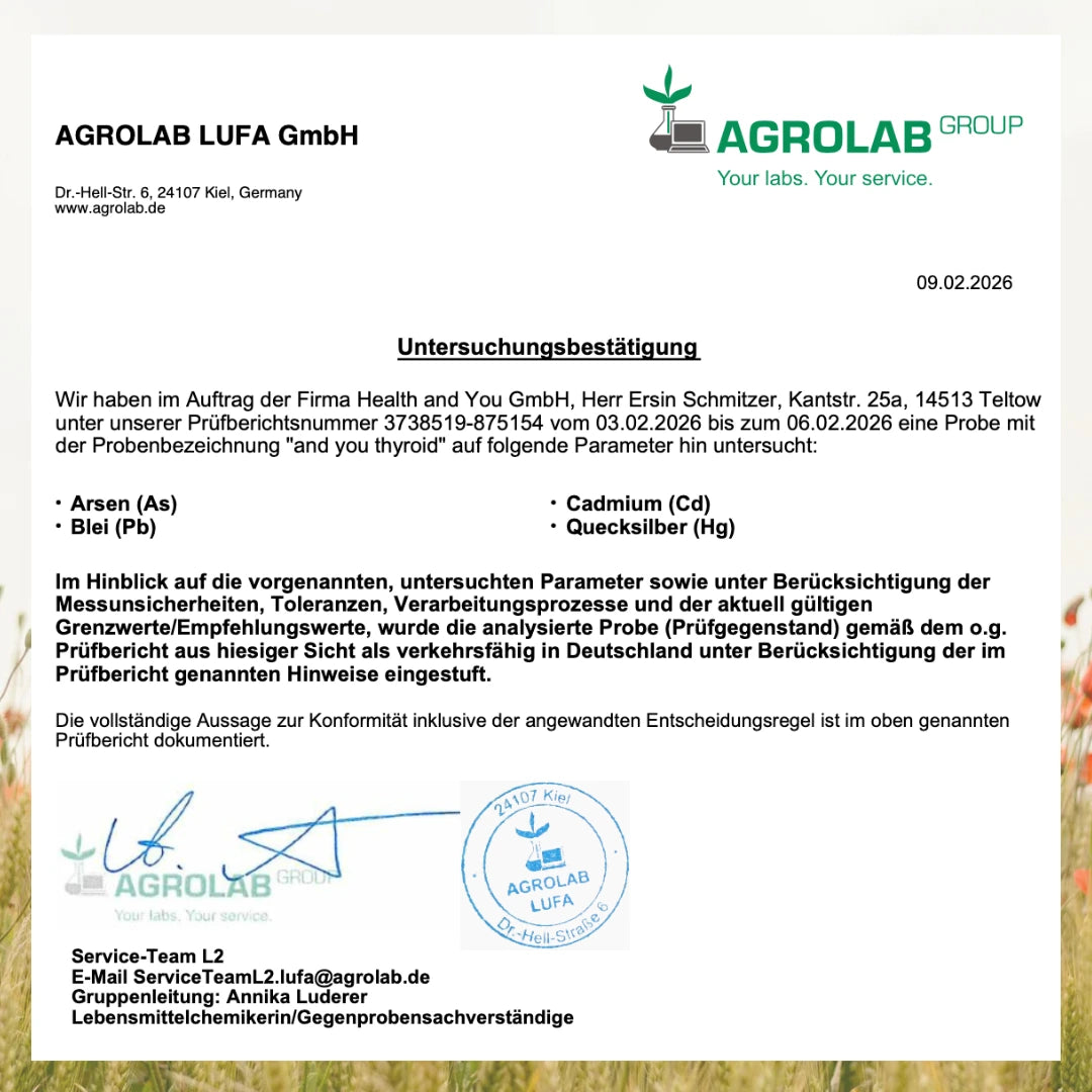 and you thyroid - 60 Kapseln -  Jod, Tyrosin & Astaxanthin