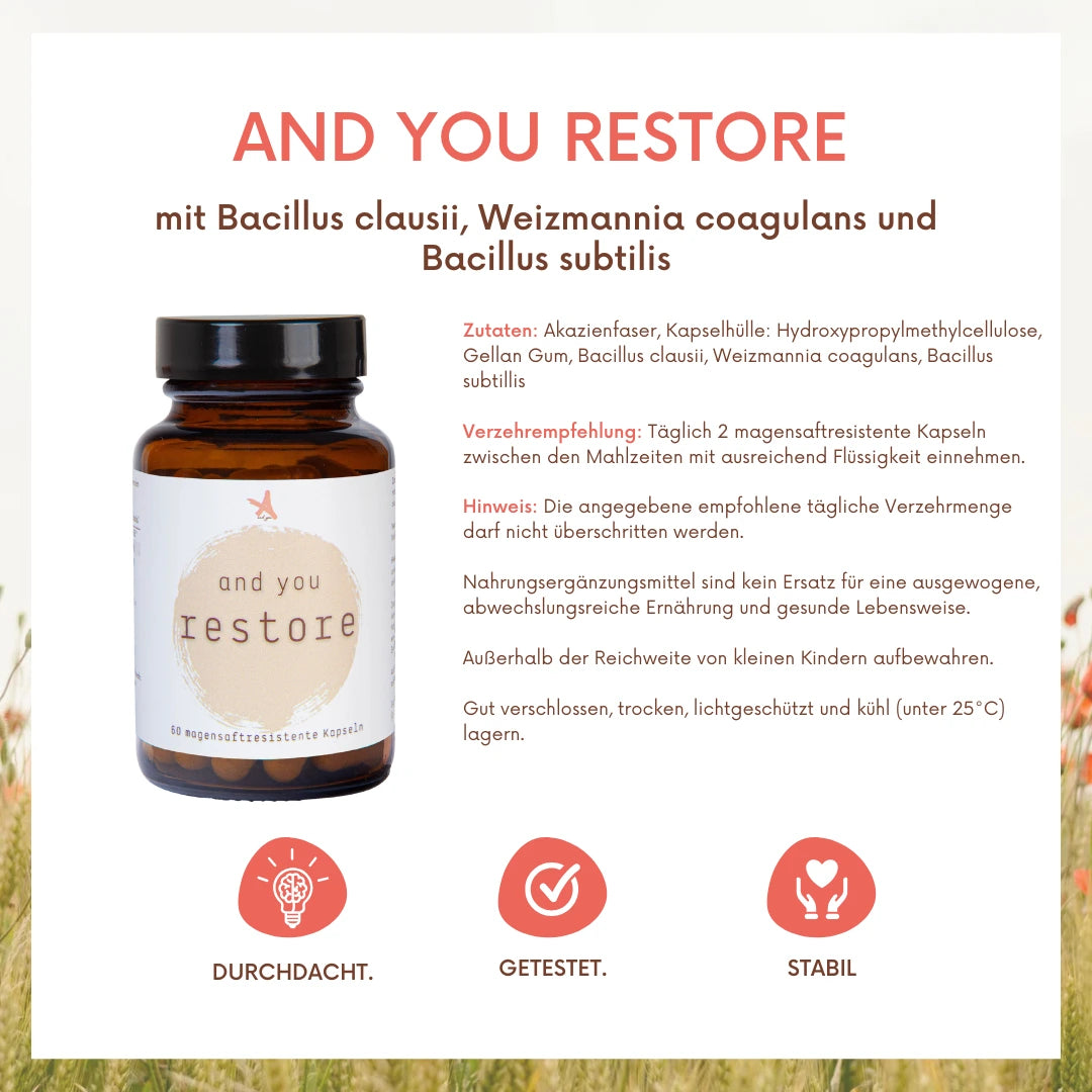 and you restore Probiotika - 60 Kapseln