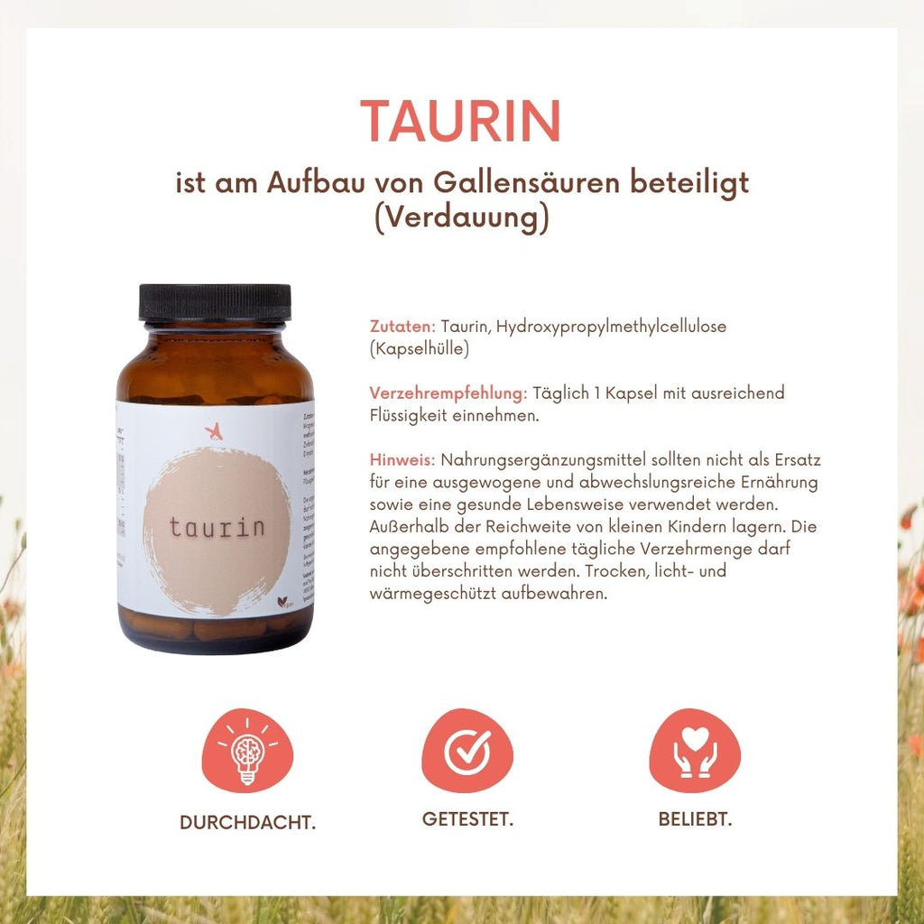 Taurin - 120 Kapseln