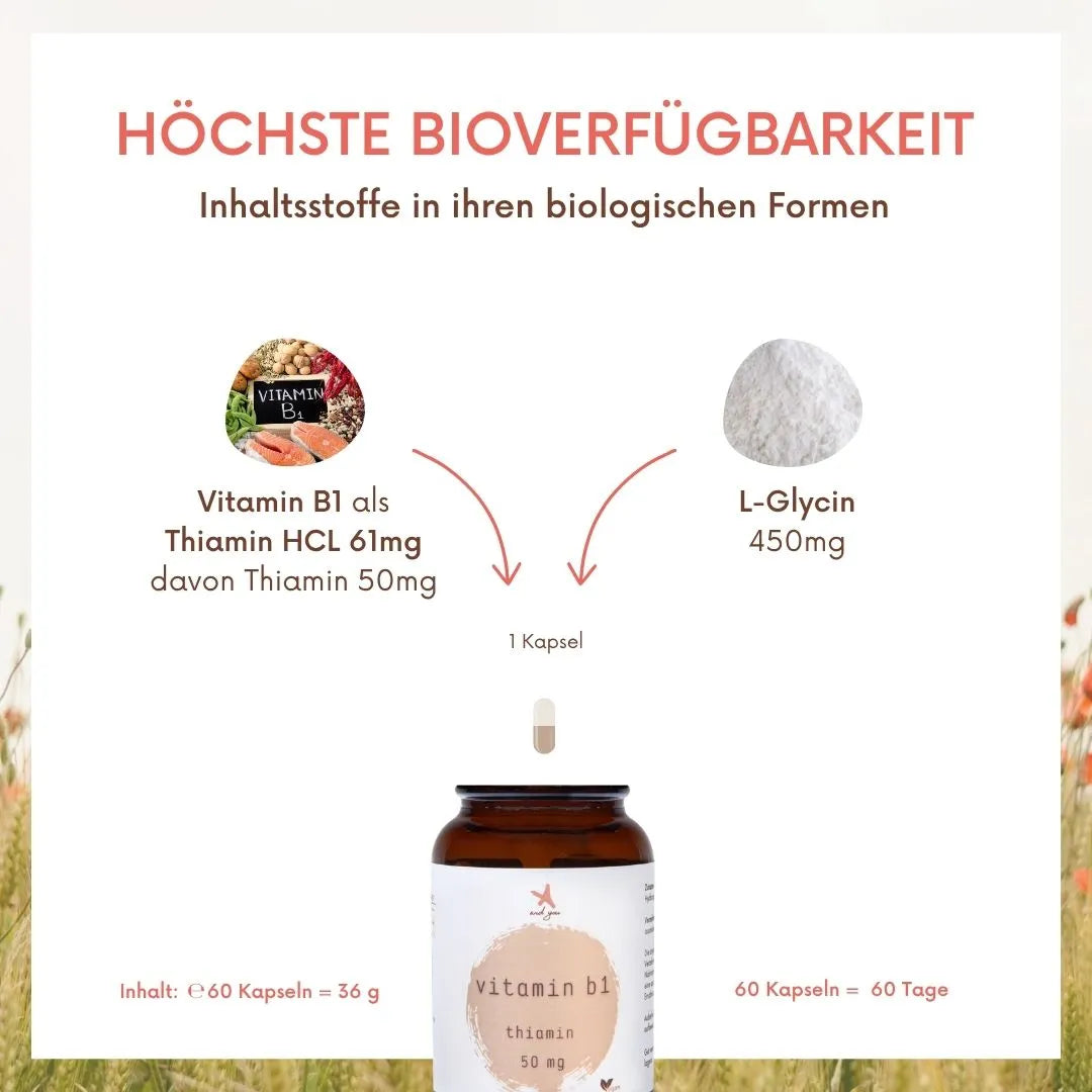 Vitamin B1 - 60 Kapseln