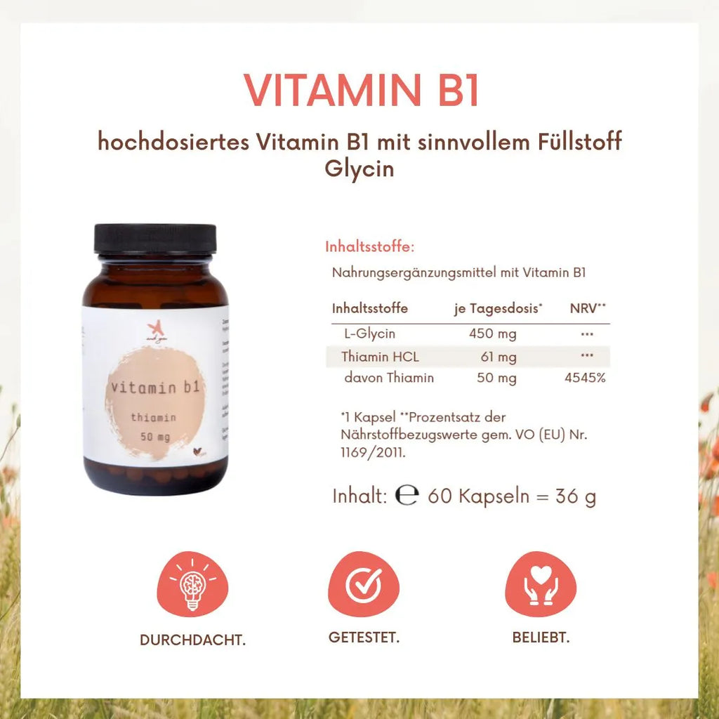 Vitamin B1 - 60 Kapseln