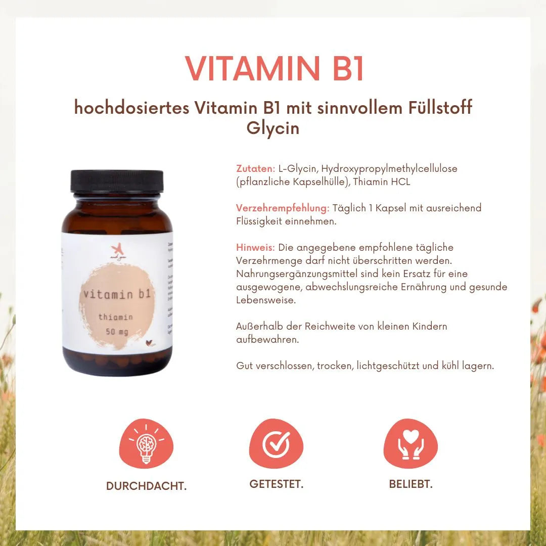 Vitamin B1 - 60 Kapseln