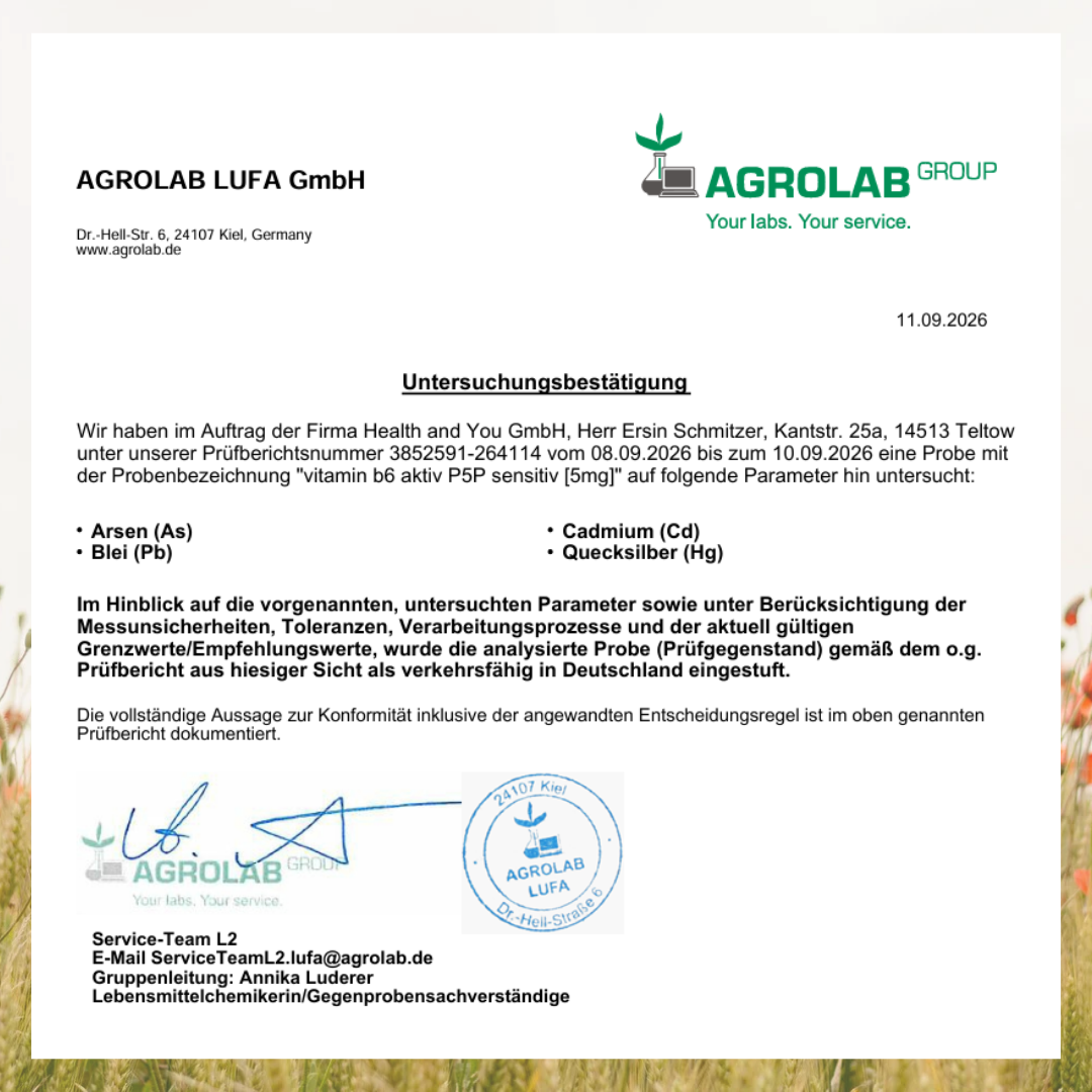 Vitamin B6 aktiv sensitiv - 120 Kapseln