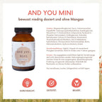 and you mini ohne Mangan aktiv 90 Kapseln mit Vitaminen & Mineralstoffen - Multivitamin Kinder