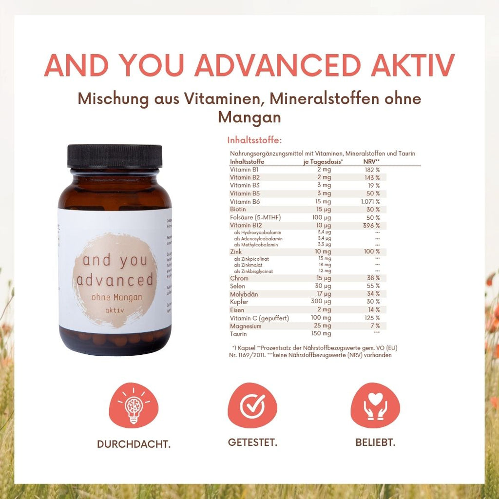 and You advanced ohne Mangan aktiv  - 90 Kapseln