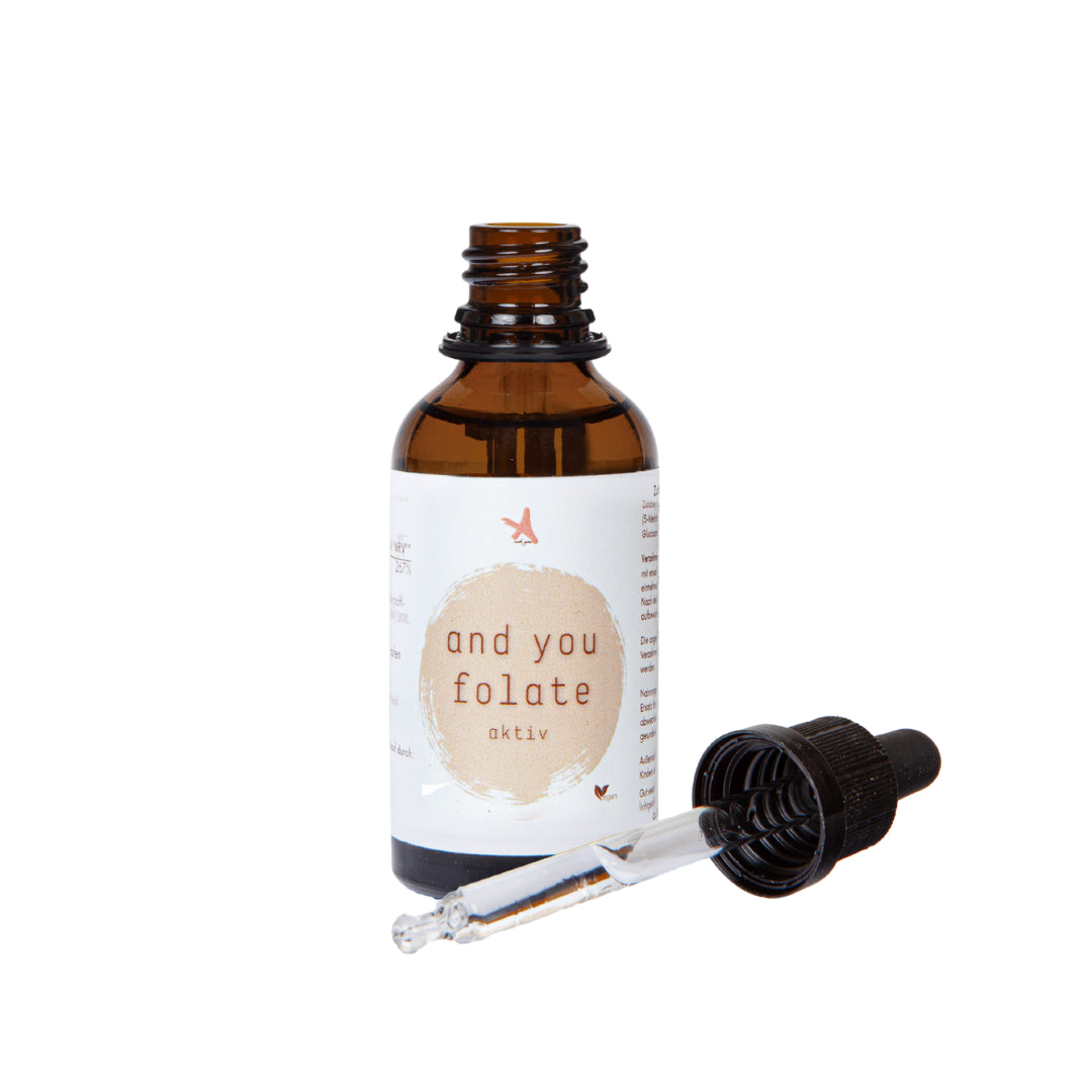 and you folate - 50 ml - aktive Folsäure (Vitamin B9) in flüssiger Form